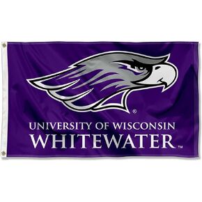 UWW Warhawks Wordmark College Flag