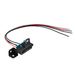 Obd II obd2 4-سلك تسخير موصل داش ميناء مفتوح سلك معلب ضفيرة كابلات كاملة مفتوحة داش التشخيص diy تجميعها كابل 12 "/30 سنتيمتر