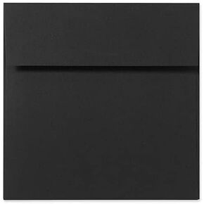 LUXPaper Square Invitation Envelopes | Peel & Press | 9" x 9" | Midnight Black | 80lb. Text | 50 Qty