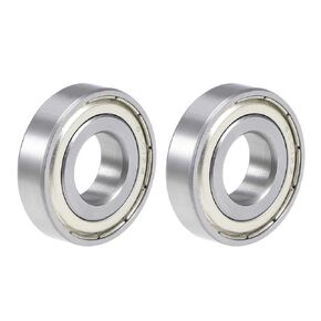 uxcell 6302ZZ Deep Groove Ball Bearing 15x42x13mm Double Shielded Chrome Steel Bearings 2-Pack