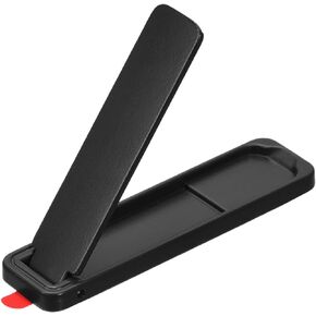 uxcell Ultra-Thin Phone Stands, Horizontal & Vertical Desk Stand, Stick on Portable Phone Stand for Most Smartphones, Phone Cases, Tablets, Black