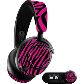 MightySkins Skin Compatible with SteelSeries Arctis Nova Pro - Pink Zebra | Protective, Durable, and Unique Vinyl Decal wrap Cover | Easy to Apply, Remove, and Change Styles | Made in The USA