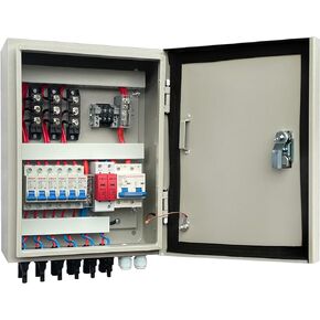 Gx Electrical Solar Combiner Box with 6 Strings, 80 A Circuit Breakers. This photovoltaic Combiner Box is Suitable for Off-Grid Solar Power
