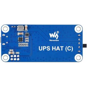 Waveshare UPS HAT (C), Compatible with Raspberry Pi Zero Series Board, 5V Uninterruptible Power Supply Module, Multi Battery Protection Circuits, Without Battery