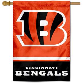 Cincinnati Bengals Two Sided House Flag