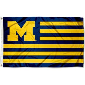Michigan Team University Wolverines Stars and Stripes Nation Flag