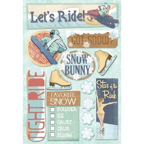 KAREN FOSTER Design Acid and Lignin Free Scrapbooking Sticker Sheet, Growing Up