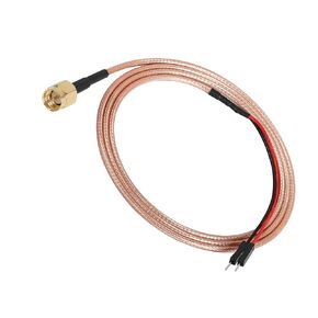 XMSJSIY SMA Female to Dupont Wire Coaxial Coax Test Leads Cable Connector Adapter Extension Wire (Red+Black)-1 pcs