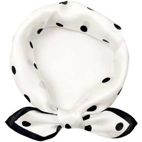 100% Mulberry Silk Scarfs for Women - 21" Lightweight Square Satin Head Scarf - Small Silk Hair Scarf for Sleeping