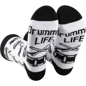 1 Pairs Drummer Life Drum Socks Drummer Gift Drum Player Gift Drummer Musician Gift Drumming Socks