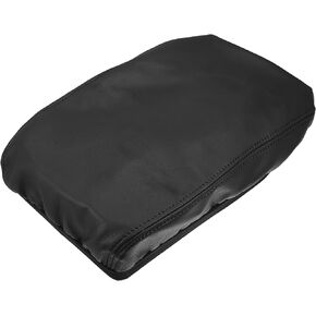 Center Console Cover Armrest Cover Waterproof Car Arm Rest Box Cover Protector for Toyota Highlander 2008-2013 Faux Leather Black