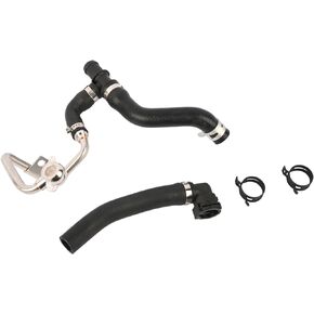 Turbo Coolant Hose & Expansion Tank Hose 11537645832 11537600674 Compatible with MINI R55 R56 R57 R58 R60 R61 JCW Clubman Cooper S Models, Turbocharger Coolant Hose Return Line Pipe