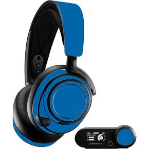 MightySkins Skin Compatible with SteelSeries Arctis Nova Pro - Solid Blue | Protective, Durable, and Unique Vinyl Decal wrap Cover | Easy to Apply, Remove, and Change Styles | Made in The USA