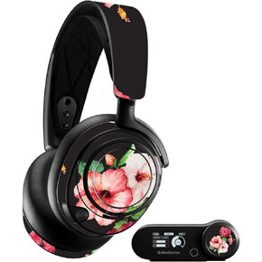 MightySkins Skin Compatible with SteelSeries Arctis Nova Pro - Hibiscus | Protective, Durable, and Unique Vinyl Decal wrap Cover | Easy to Apply, Remove, and Change Styles | Made in The USA