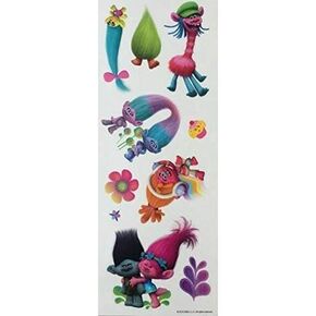 Roommates Trolls Movie Wall Decals Kids Room Decor Poppy Branch Bergens Creek Doll 10 Stickers