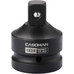 CASOMAN 1-Inch Drive F to 3/4-Inch (M) Impact Adapter, Cr-Mo Steel, 1"F to 3/4"M Socket with Friction Ball, Exceeds ANSI Standards
