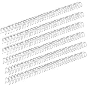 Hilitand 100pcs Plastic Spiral Binding Coils, 3:1 Pitch, 1/2in Diameter 34 Loop Spiral Binding Spines for Office Documents 100 Sheets Capacity (Gold)
