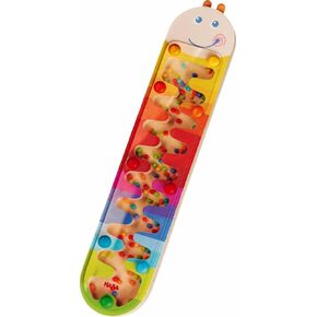 HABA 302593 Wooden Rainmaker Wormy- With Optical and Acoustic effect for Kids aged 2 and Up