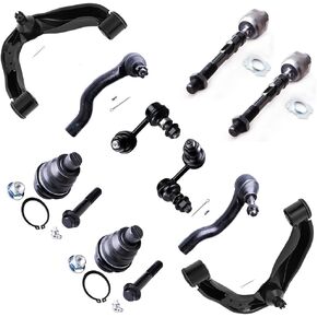 SCITOO 10-PC SET Suspension Kit For Nissan Frontier Pathfinder Xterra Upper Control Arm with Ball Joint Inner Tie Rod End Outer Tie Rod End Sway Bar End Link Lower Ball Joint