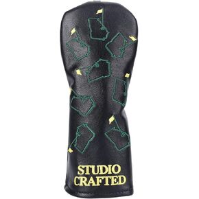 Augusta Georgia Black Golf Driver Fairway Woods Hybrid Headcover Club Cover