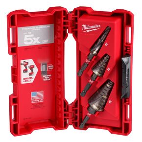 Milwaukee Titanium Shockwave Impact Duty Step Bit Kit (3-Piece)