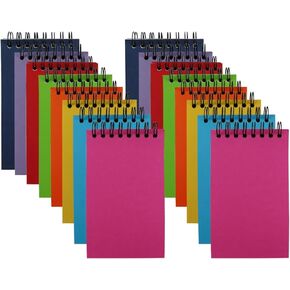 Small Spiral Notebook Set of 16,Mini 3x5 Pocket Notebook With Lined Pages, 60 Sheets Per Notepad, Memo Pads for Work, Home, Office, School, Gifts