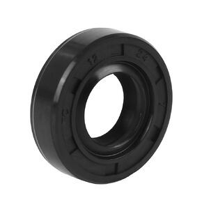 X AUTOHAUX 12mm X 24mm X 7mm Rubber Double Lip TC Oil Shaft Seal