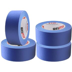 WELSTIK Blue Painters Tape 2 Inches Wide,Removable Masking Tape, for House Decoration, 3D Printer, Calligraphy and Painting, Advertising Production,etc, Easy-Tear, 2" X 60YDs/ Rolls 240 Total Yards