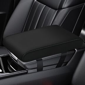 Car Center Console Cover,Leather Storage Bag Armrest Cover,Soft Waterproof Center Console Pad Protector Interior Accessories,Memory Armrest Cover Cushion Pad,Suitable for SUV/Truck/Vehicle
