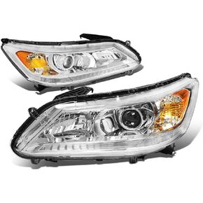 DNA Motoring HL-OH-HA13-BK-CL1 Projector Headlight Assembly (Driver & Passenger Side)