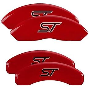 MGP Caliper Covers - Brake Caliper Covers 2021-2023 Ford Edge - Front and Rear Set - Red