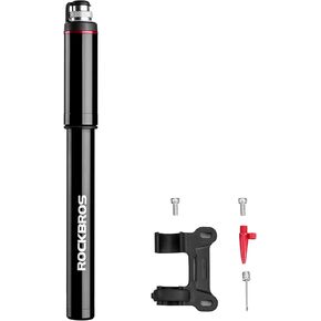 ROCKBROS مضخة دراجة صغيرة محمولة مضخة إطار دراجة 110/150 رطل لكل بوصة مربعة تناسب مضخة هواء الدراجة بريستا وشرايدر in Kuwait