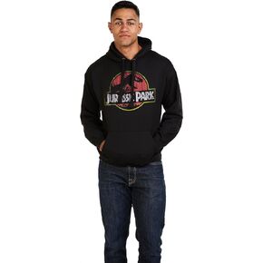 Popfunk Jurassic Park Distressed Logo Men's Pullover Hoodie Collection