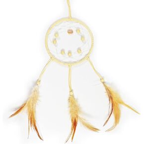 FALIDI Dream Catcher Kit for Beginners-DIY Dream Catcher Supplies Include Metal Hoop, Feathers, Faux Suede Cord, Thread, Wood Beads for Kids Adults (Sky Blue)