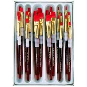 Brushes Paint Big Kids Choice Flat Value Set of 24