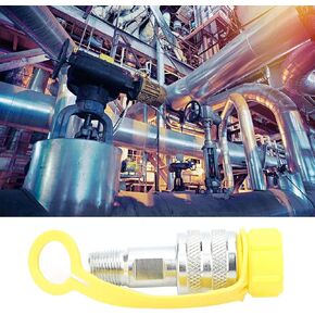 YWBL-WH Hydraulic Coupling Set Zg3/8 Hydraulic Quick Connect Coupler Set Mechanical Oil Pipe Chrome Plated Steel Quick Disconnect Coupler, Valve