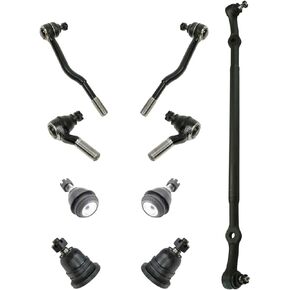 TRQ 9pc Steering Suspension Kit Center Link Tie Rods Ball Joints for Frontier