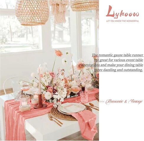 15 Packs Cheesecloth Table Runner Orange,10 Ft Burnt Orange Rustic Gauze Boho Wedding Table Runner Decoration,Wedding Table Decor Table Cloth for Wedding Party Bridal Shower Table,21.5x120in in Saudi Arabia