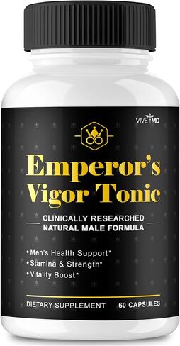 Emperor's Vigor Tonic Mens Health Supplement Male Endurance Pill Energy Supplement Natural Men Tonic For Stamina Vitamins Mens Fitness Supplements Mens Energy Vitamins Natural Diet Supplement (1 Pack) in Saudi Arabia