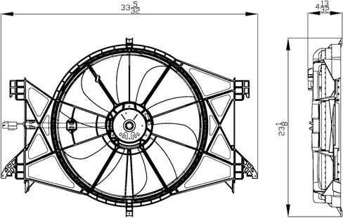 TYC 622360 Replacement Cooling Fan Assembly Compatible with Dodge Ram Pick-Up in Saudi Arabia
