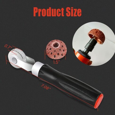 ASUBHA Tire Repair Patch Tools, Tire Buffing Wheels, 38mm Tungsten Steel Buffing Wheel with Tire Patch Roller Scraping Cutter for Car Tire Grinding Polishing Accessories Kit in Saudi Arabia