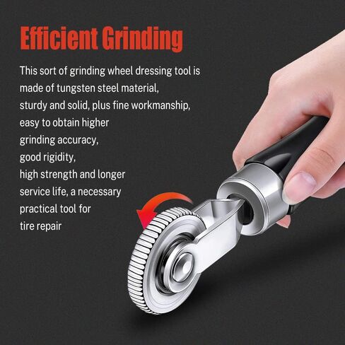 ASUBHA Tire Repair Patch Tools, Tire Buffing Wheels, 38mm Tungsten Steel Buffing Wheel with Tire Patch Roller Scraping Cutter for Car Tire Grinding Polishing Accessories Kit in Saudi Arabia