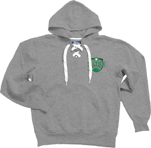 Blue 84 Men's NBA Officially Licensed Lace Up Hooded Sweatshirt Graphite in Saudi Arabia