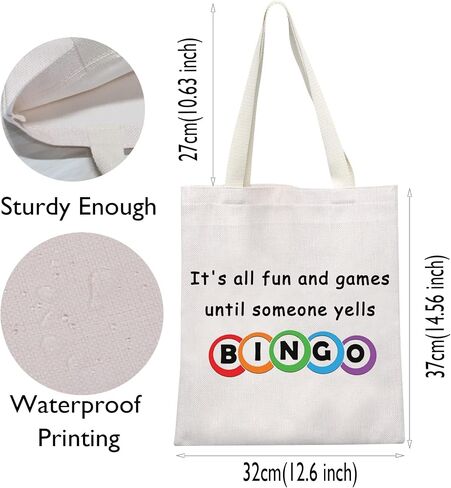 Bingo Lover Gambler Gift Bingo Makeup Bag Bingo Cosmetic Bag Organizer Pouch Bingo Player Gift in Saudi Arabia