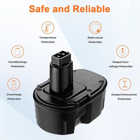 2 حزمة 14.4 فولت 4.0Ah DC9091 ni-mh استبدال البطارية لبطاريات ديوالت 14.4 فولت XRP DW9091 DW9094 DE9038 DE9091 DE9092 in Kuwait