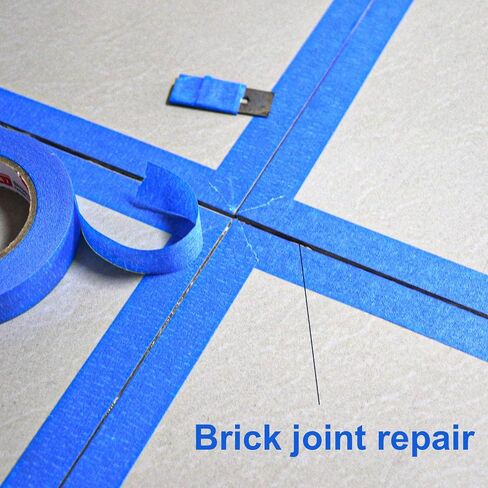6 Rolls Painters Tape 1 inch Bulk Painter Tape Blue Wide Roll, Blue Masking Tape, Blue Paint Tape 1 Inches x 60 Yards for General Purpose Walls Painting, Automotive in Saudi Arabia