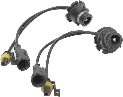 Aramox Lamp Socket Adapter Wire, Lamp Socket Adapter Wire D2S/D4S Ballasts to for HID Bulbs Conversion Wiring Harness Converter (Black) in Saudi Arabia