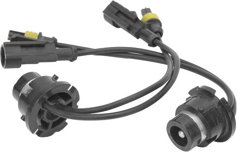 Aramox Lamp Socket Adapter Wire, Lamp Socket Adapter Wire D2S/D4S Ballasts to for HID Bulbs Conversion Wiring Harness Converter (Black) in Saudi Arabia