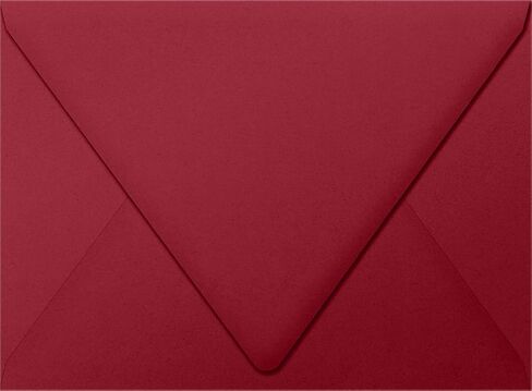 LUXPaper A7 Contour Flap Invitation Envelopes | 5 1/4" x 7 1/4" | Garnet Red | 80lb. Text | 50 Qty in Saudi Arabia