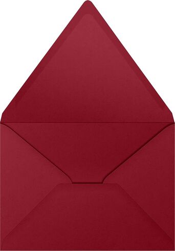 LUXPaper A7 Contour Flap Invitation Envelopes | 5 1/4" x 7 1/4" | Garnet Red | 80lb. Text | 50 Qty in Saudi Arabia